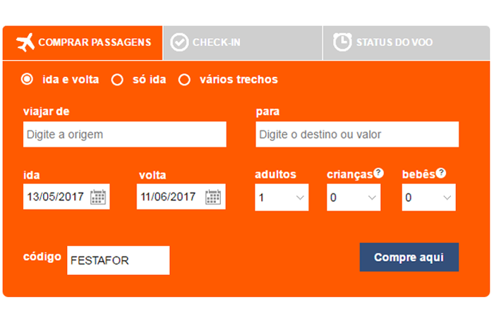 Gol comemora aniversário de Fortaleza com 20% de desconto em passagens 1 Gol - promoção Fortaleza