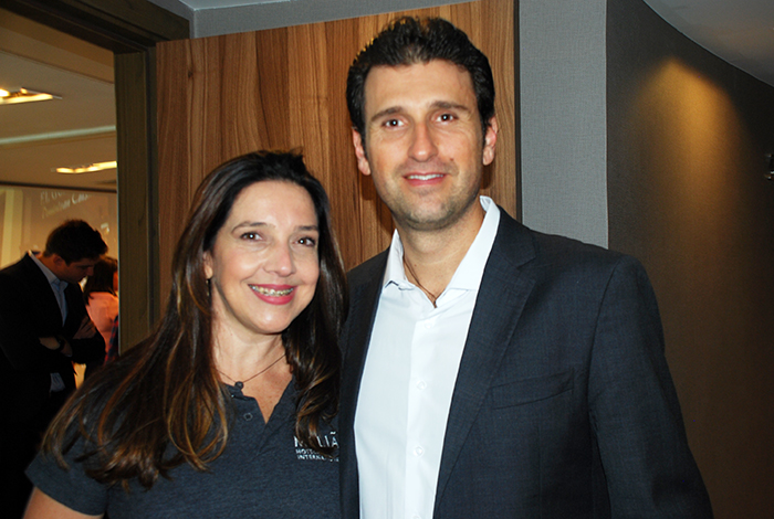 Adriana Machion, representante Melia RJ e MG com Fernando Gagliardi Adriana Machion, representante Melia RJ e MG com Fernando Gagliardi