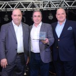 Alberto Cestrone e Luiz Calle, do Infinity Blue, com Fernando Del Cistia, da CVC