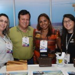 Ana Claudia, do Festival das Cataratas, Licerio Santos, da All Brazil Tours, Neumari Cristhine, da Secretaria de Turismo de Foz do Iguaçu, e Renata Sakamoto, do Festival das Cataratas