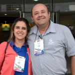 Andrea Trindade, da Latam, e William Carvalho, do Vila Galé
