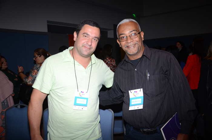 André Falcone, da Prefeitura de Santa Isabel, e Aparecido Cruz, da Unifesp André Falcone, da Prefeitura de Santa Isabel, e Aparecido Cruz, da Unifesp