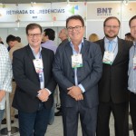 Arnaldo Dias, secretario de turismo de Penha-SC, Eduardo`Loch, da Abav-SC, Vinicius Lummertz, da Embratur, Vinicius de Luca, da Sol-SC, e Pedro Kempe, da Abav-PR