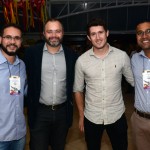 Augusto Prudente, da Intercontinental Turismo, Alan de França, da Azul Viagens, Leonardo Dias, da Santa Bella Receptivo, e Jorge Castro, da New It