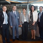Cuneyt Topuz, da Turkish Airlines, Guilherme Barros e Debora Casagrande, da Air China, Manuela Silva, da SAA, e Nikolaos Kohishi, da Lufthansa