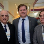 Dilson Fonseca Jatahy e Manoel Linhares, da ABIH Nacional, com o Ministro do Turismo Marx Beltrão