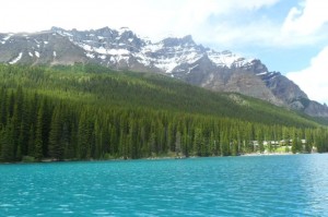 Lago Moraine, Alberta, Canada