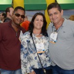 Gerson Silva, da Happines Tour, Neusa Alves, da Redu Viagens, e Jaribe Alves, da Redu Viagens