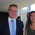 Gustavo Almeida, gerente do Melia Nacional Rio e Tania Monteiro, da Booking Gustavo Almeida, gerente do Melia Nacional Rio e Tania Monteiro, da Booking
