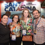Janete Rasseli, do ES, Marilene Carvalho e Ana Cristina Zandavalle, da Santur, e Atilo Medeiros