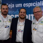 Joao Taylor e Roy Taylor, do M&E, com Marcelo Andrade, da Transmundi
