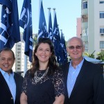 Juan Gonzalez, vice presidente America do Sul, Laura Castannini, gerente geral e Tom Potter, vice presidente de Operações Senior, America Latina