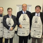 Kid Stedler e Eduardo Loch, da Abav-SC, Michel Tuma Ness, da Fenactur, e Mario Lobo, presidente do Sindetur-SC