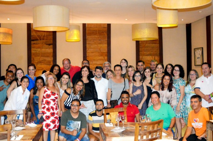 La Torre Resort recebe Famtour da Flytour 1 Agentes se reuniram para um jantar no restaurante do La Torre durante o feriado (Foto: Divulgação)