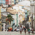 Ladeiras com o casario no Pelourinho