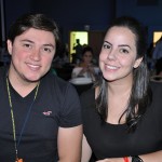 Lucas Shwitzer e Juliana Xavier, da Abeoc-SC