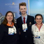 Ludimile Garcia, Eldemar Breischatt, e Daiana Pereira, do Hotel Bhally