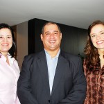 Maria Olinda Santos, Bruna Castro e Adriano Gomes, da CVC