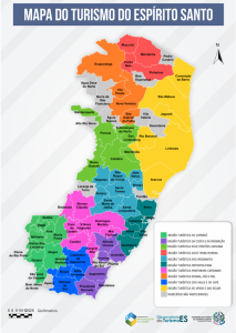 Turismo capixaba ganha mais autonomia no estado; entenda NOVO_MAPA_DO_TURISMO_DO_ESPIRITO_SANTO