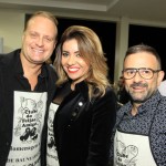 Rafael Fritzsch e Cris Lima, do Vila Paradiso, e Geninho Góes, da BNT Mercosul