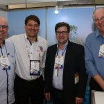 Roberto Bacovis, do Termas de  Jurema, Alex Bonareti, do Beto Carrero World, Eduardo Loch, da Abav-SC, e Gilmar Dammski, do Termas de Jurema