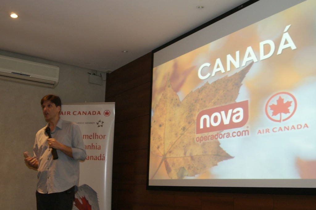 Nova Operadora e Air Canada fazem capacitação em São Paulo André Pereira, diretor da Nova Operadora, fez treinamento.