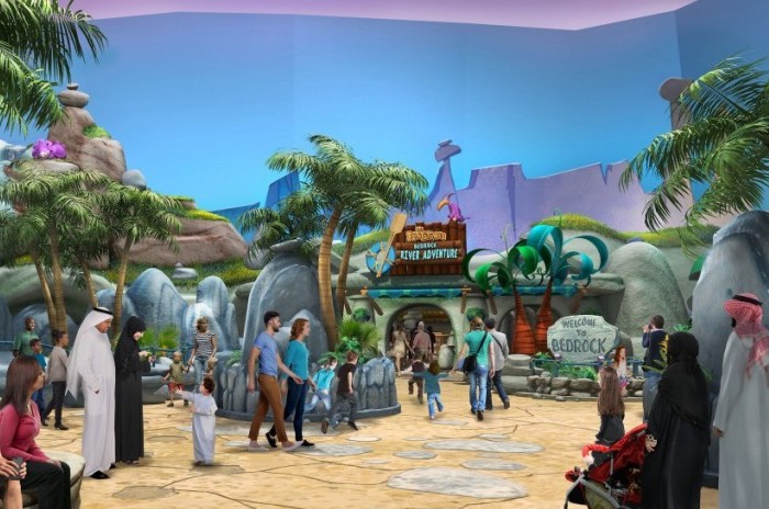 Novo parque em Abu Dhabi terá um ambiente inspirado no desenho dos Flintstones (Foto: Divulgação)