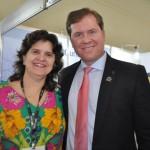 Ana Maria da Costa, do Rio Grande do Norte, com o ministro do Turismo, Marx Beltrão