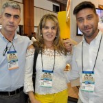 Antonio Portela, da SHRRS, Claudia Mota e Flavio Valle, da Principios Brazil Tours
