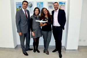 Alitalia: Rio-Roma voltará a ser diário em outubro 2 Carlos Antunes e Valéria Fernandes, da Alitalia, com Mari Masgrau e João Taylor, do M&E
