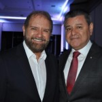 Guilherme Paulus, da GJP, e Felipe Gonzalez, presidente do Conselho de Turismo de Foz do Iguaçu