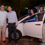Humberto Capelin, da Azul Viagens, Luís Rogério Yamamoto e  Ana Bolque, da Fronteira Ásia, e Marcelo Bento, diretor da Azul Viagens