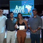 Humberto Capelin e Marcelo Bento, da Azul Viagens, Francielle Rosatto, da Betravel Turismo, Richard Alves, Secretário de Cultura e Turismo de Porto Seguro