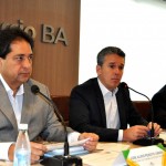 José Alves, secretário de Turismo da BA, Felipe Carreras, presidente do Fornatur, e Paulo Studart, da Fecomércio-BA José Alves, secretário de Turismo da BA, Felipe Carreras, presidente do Fornatur, e Paulo Studart, da Fecomércio-BA