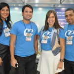 Lilian Oliveira, Paulo Henrique, Leila Landulfo e Domingos Santos, da Air Europa Lilian Oliveira, Paulo Henrique, Leila Landulfo e Domingos Santos, da Air Europa
