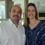 Michael Nagy, do Rio CVB e Patrícia Carvalho, da Vert Hotéis