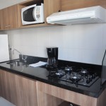 Nas suítes de luxo cozinha americana para conforto do hóspede Nas suítes de luxo cozinha americana para conforto do hóspede
