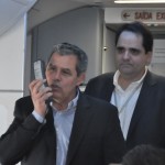 O presidente da CVC, Luis Falco, fez um pronunciamento parabenizando os viajantes por participarem do primeiro voo para Jeri