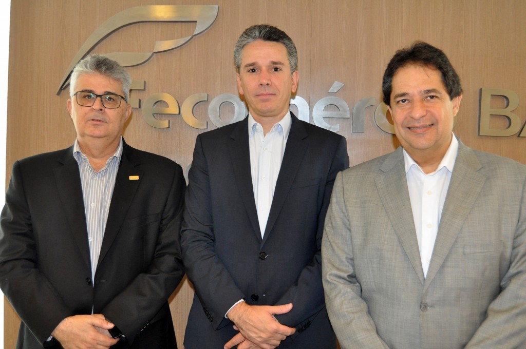 Em reunião, Fornatur define grupo para viabilizar repasse de recursos do MTur; fotos Paulo Studart, da Fecomércio-BA, Felipe Carreras, presidente do Fornatur, e José Alves, secretário de Turismo da BA