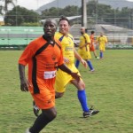 Renato Dassan, da Travel Ace, tentou marcar o ex- jogador Adílio
