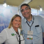 Rosa Masgrau, do M&E, e Guilherme Laurino, do Iguassu City Tour