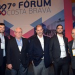 Rubens Schwartzmann, Roy Taylor, do M&E, Mauro e Carlos Schwartzmann, e Antonio Dias, do Royal Palm