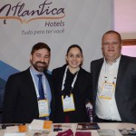 Valter Marchesi, Cynthia Soares e Rodrigo Miluzzi, da Atlantica Hotels