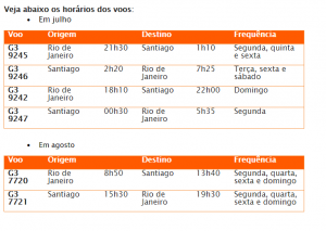 Gol inicia operações entre Rio de Janeiro e Santiago na próxima segunda (03) 2 unnamed