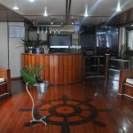 Interior do navio Belle Amazon