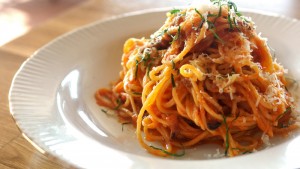 In Italy and the U.S., restaurants are pledging to use sales of Amatrice's signature dish, spaghetti all' amatriciana, to raise funds for the devastated Italian town.