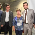 Giorgio Souza, Raulino Schmitz - Pres. Sind. Hoteis Joinville, Conceição unks  - Diretora do CVB, Valmir Santiago e Evandro