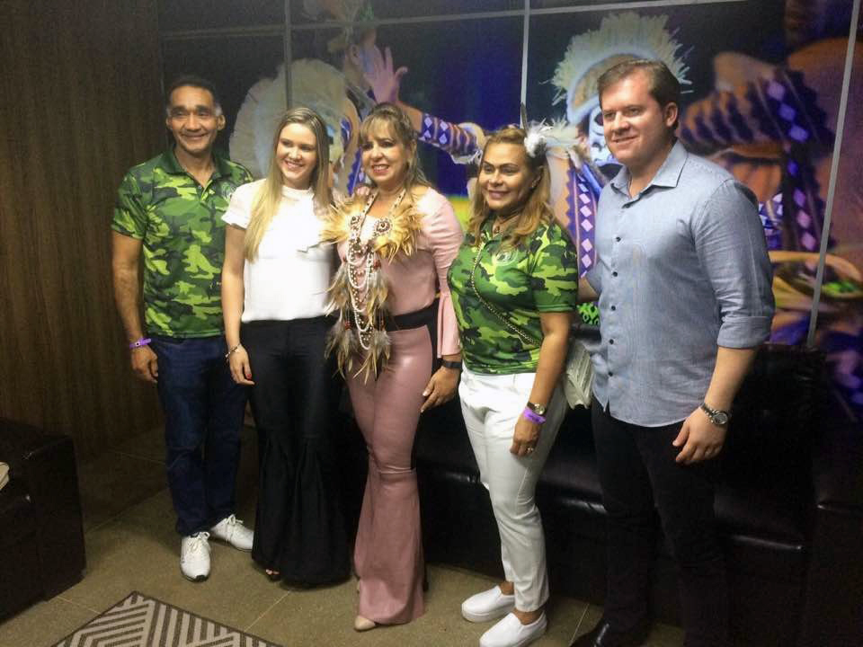 Oreni Braga, presidente da Amazonastur, recebeu o ministro do Turismo, Marx Beltrão, durante o Festival de Parintins