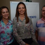 Jaqueline Medeiros, Amanda Salazar e Paulo Guimarães, do TurisAngra