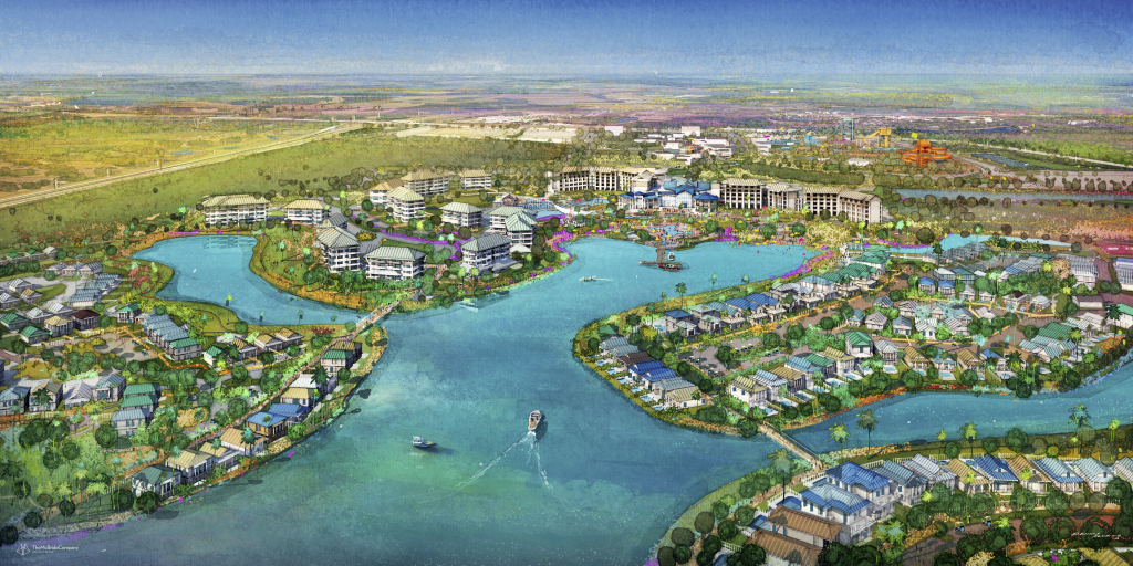 Com festa, Margaritaville Resort Orlando começa a ser construído Planta do projeto